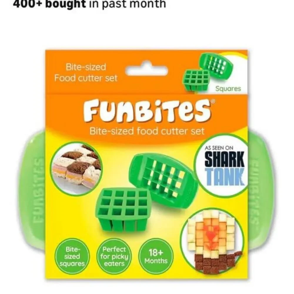 FUNBITES Crustless Sandwich Cutter for Kids Lunch 4 piece set